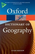 Cover: Dictionary of Geography - Oxford University Press