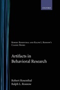 Cover: Artifacts in Behavioral Research - Oxford University Press Inc