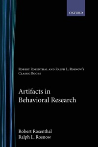 Enlarge image Cover: Artifacts in Behavioral Research - Oxford University Press Inc