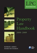 Cover: Property Law Handbook 2008-2009 - Oxford University Press