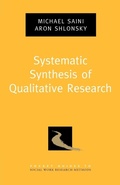 Cover: Systematic Synthesis of Qualitative Research - Oxford University Press Inc