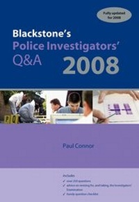Abbildung von: Blackstone's Police Investigators' Q&A 2008 - Oxford University Press