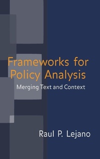 Enlarge image Cover: Frameworks for Policy Analysis - Routledge