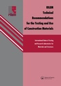 Cover: RILEM Technical Recommendations for the testing and use of construction materials - Spon Press