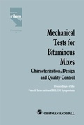 Cover: Mechanical Tests for Bituminous Mixes - Characterization, Design and Quality Control - Spon Press