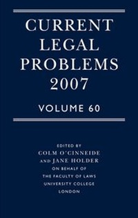 Enlarge image Cover: Current Legal Problems 2007 - Oxford University Press