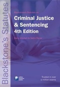 Bild: Blackstone's Statutes on Criminal Justice and Sentencing - Oxford University Press