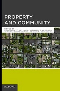 Enlarge image Cover: Property and Community - Oxford University Press Inc