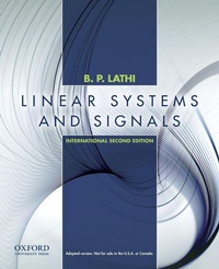 Enlarge image Cover: Linear Systems and Signals - Oxford University Press Inc