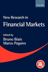 Enlarge image Cover: New Research in Financial Markets - Oxford University Press