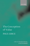 Cover: The Conception of Value - Oxford University Press