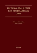 Cover: Top Ten Global Justice Law Review Articles 2008 - Oxford University Press Inc