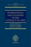 Cover: International Sale of Goods in the Conflict of Laws - Oxford University Press