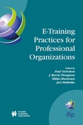 Cover: E-Training Practices for Professional Organizations - Springer