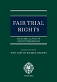 Enlarge image Cover: Fair Trial Rights - Oxford University Press