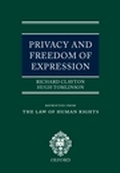 Cover: Privacy and Freedom of Expression - Oxford University Press