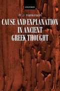 Cover: Cause and Explanation in Ancient Greek Thought - Oxford University Press