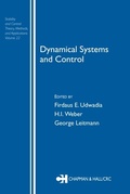 Cover: Dynamical Systems and Control - CRC Press
