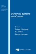 Cover: Dynamical Systems and Control - CRC Press