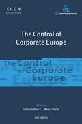 Cover: The Control of Corporate Europe - Oxford University Press
