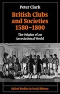 Cover: British Clubs and Societies 1580-1800 - Oxford University Press