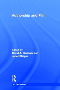 Enlarge image Cover: Authorship and Film - Routledge