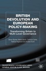Cover: British Devolution and European Policy-Making - Palgrave Macmillan