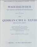 Cover: Discoveries in the Judaean Desert: Volume XXVIII: Wadi Daliyeh II and Qumran Miscellanea, Part 2 - Oxford University Press