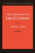 Cover: Atiyah's Introduction to the Law of Contract - Oxford University Press