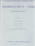 Cover: Discoveries in the Judaean Desert: Volume XXXIII: Unidentified Fragments from Qumran Cave 4 - Oxford University Press