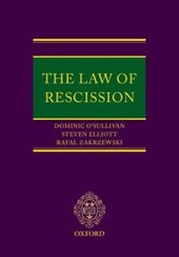 Abbildung von: The Law of Rescission - Oxford University Press