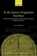 Cover: At the Syntax-Pragmatics Interface - Oxford University Press