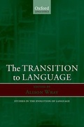 Cover: 23: The Transition to Language - Oxford University Press