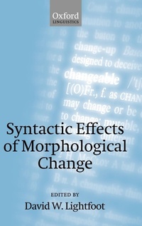 Abbildung von: Syntactic Effects of Morphological Change - Oxford University Press