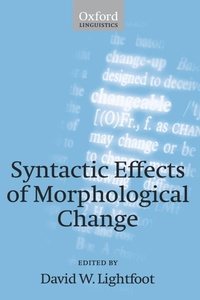 Abbildung von: Syntactic Effects of Morphological Change - Oxford University Press