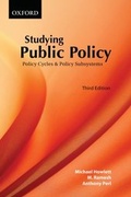 Cover: Studying Public Policy - Oxford University Press, Canada