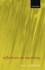 Cover: Reflections on Meaning - Oxford University Press