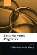 Cover: Semantics versus Pragmatics - Oxford University Press