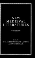 Cover: New Medieval Literatures - Oxford University Press