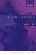 Cover: The Right and the Good - Oxford University Press