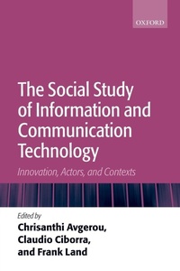 Enlarge image Cover: The Social Study of Information and Communication Technology - Oxford University Press