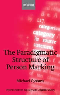 Enlarge image Cover: The Paradigmatic Structure of Person Marking - Oxford University Press
