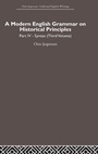 Cover: A Modern English Grammar on Historical Principles - Routledge