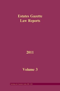 Enlarge image Cover: EGLR 2011 Volume 3 and Cumulative Index - Estates Gazette