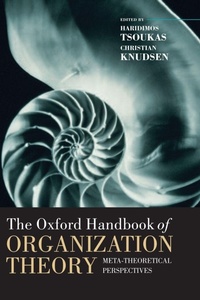 Enlarge image Cover: The Oxford Handbook of Organization Theory - Oxford University Press