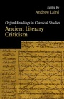 Cover: Ancient Literary Criticism - Oxford University Press