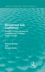 Cover: Democracy and Capitalism - Routledge