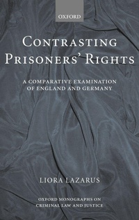 Enlarge image Cover: Contrasting Prisoners' Rights - Oxford University Press