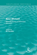 Cover: Knut Wicksell - Routledge