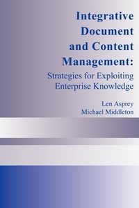 Enlarge image Cover: Integrated Document and Content Management - IGI Publishing